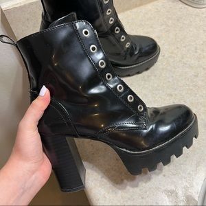 Zara black ankle boots